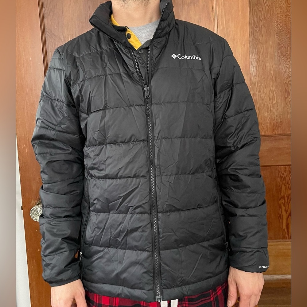 Black Columbia puffer jacket